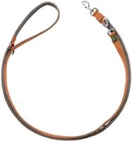 Hunter Verstellbare F&uuml;hrleine NEOPREN, Farbe: Kupfer/grau, strapazierf&auml;higes Nylon,