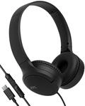 JVC HA-S33UC-B USB-C On-Ear-Kopfh&ouml;rer, weiche Ohrpolster, faltbar, mit Mikrofon &