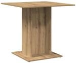 vidaXL Esstisch Artisan-Eiche 80x80x75 cm Holzwerkstoff