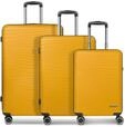 Franky Dallas 3.0 Hartschalen-Trolley mit 4 Rollen Koffer Set 3 Teilig | Ausgestattet