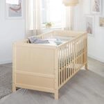 roba Babybett EASY SLEEP 70 x 140 cm inkl. Umbauecken - Mitwachsendes Gitterbett
