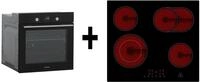 Respekta autarker Glas- Einbaubackofen AB700 mit LED-Timer + Glaskeramikkochfeld