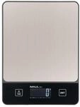 MAUL Digitale Briefwaage MAULlibra schwarz silber 5 kg kompakt kabellos | leichte