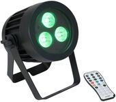 EUROLITE LED IP PAR 3x9W SCL Spot | Wetterfester (IP65) Scheinwerfer mit 3 x...