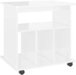 vidaXL Rollschrank mit F&auml;chern Rollcontainer B&uuml;roschrank Aktenschrank