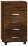 vidaXL Schubladenschrank, Kommode mit 4 Rollen, Schrank Rollcontainer mit 5