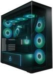ARCTIC Xtender (Black) - PC-Geh&auml;use, Geh&auml;rtetes Panorama-Glas
