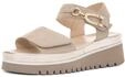 Damen Sandale Tibet Sand, Platin Gr. 42
