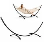 AMANKA 300x100 H&auml;ngemattengestell Outdoor bis 120kg - Wetterfester Metall...