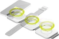 goobay 65312 Magsafe Ladestation 3 in 1 faltbar - Wireless Reiseladeger&auml;t Apple