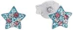 Prinzessin Lillifee Kinder-Ohrstecker Stern 925 Silber rhodiniert Kristall mehrfarbig