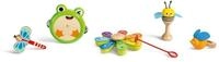 Hape Rhythmus-Kit Natur, Musikinstrument-Set f&uuml;r Kinder, 5-teiliges Musik-Percussion