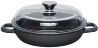 Riess, 0048-003, Schmorpfanne mit Glasdeckel &Oslash; 24cm, DARK GREY, Vol. (rec.):...