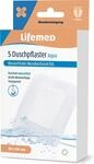 Lifemed Duschpflaster XXL 10 x 8 cm wasserfester Wundverband - 5 Pflaster - 