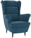 vidaXL Sessel Blau Samt