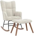 vidaXL Schaukelstuhl mit Hocker Relaxstuhl Schaukelsessel Schwingsessel...