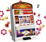 Slot Machine XL, Einarmiger Bandit im Spielautomat Design mit Licht und Sound,