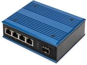 Digitus Switch Poe Di Rete Gigabit Ethernet A 4 Porte, Industriale, Non Gestito, 1