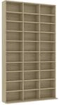 vidaXL CD-Regal Regalwand B&uuml;cherregal Regal Schrank CD DVD Aufbewahrung...