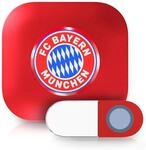 Heidemann Funkgong-Set FC Bayern M&uuml;nchen, Stern des S&uuml;dens, FCB, bis 89 dB,