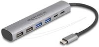 DeLOCK 6 USB-Ports mit 4 x USB Typ-A Buchse und 2 x USB Type-C&trade; Buchse