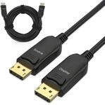 InLine DisplayPort 2.1 AOC Kabel, aktiv, UHBR 13.5, 10K/8K/4K, verlustfreie