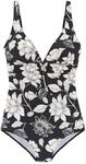 S.Oliver Damen Ing-543g Badeanzug, Schwarz-Creme, 42 / C EU