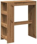 vidaXL Bartisch mit Regal Artisan-Eiche 90x40x103,5 cm Holzwerkstoff