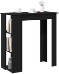 vidaXL Bartisch 102 x 50 x 103,5 cm Holzwerkstoff Schwarz Eichen-Optik