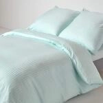 Homescapes 2-teiliges Damast-Bettw&auml;sche-Set Aqua, &auml;gyptische Baumwolle mit