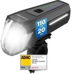 FISCHER Fahrrad LED-Frontlicht 110 Lux, mit Sensormodus, Leuchtweiteneinstellung, bis