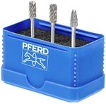 PFERD TOOLS Hartmetall-Hochleistungskleinfr&auml;sstift Set, 3-teilig | Zahnung ALLROUND,