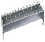 Kerbl 71301 Futtertrog verzinkt 50 cm, 10 cm breit f&uuml;r H&uuml;hner