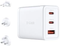 D-Link DCP-651 65W GaN Schnellladeger&auml;t (2 x USB-C & 1 x USB-A kompakter