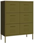 vidaXL Schubladenschrank mit 6 Schubladen Sideboard Kommode Anrichte Schrank