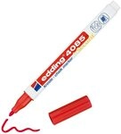 edding 4085 Kreidemarker - rot - 1 Kreidestift - Rundspitze 1-2 mm - d&uuml;nner