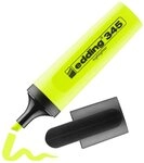 edding 345 Textmarker - gelb - 1 Highlighter - Keilspitze 2-5 mm - ideal f&uuml;r