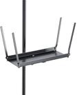 K&M 13105 Notenablage Schwarz Aluminium mit 9 cm x 24 cm Fl&auml;che mit 4 klappbaren
