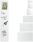 Relaxdays Magnettafel Glas, 15x80 cm, 3 Magneten, Marker, Stiftehalter, B&uuml;ro &
