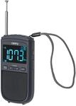 Camry CR 1905 Tragbares Digitalradio, LCD-Display, FM/Am, Akku 900 mAh, USB-C,
