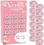 Gillette Venus Comfortglide Spa Breeze Rasierklingen Damen, 12 Original Ersatzklingen