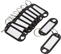 Wedo 262101801 Schl&uuml;sselanh&auml;nger Kunststoff (mit Ring, auswechselbare Etiketten) 10