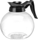 HENDI Glaskanne, mit Polyproplengriff und, deckel, Teekanne, Mikrowellenkanne, 1,8L,