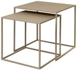 blomus 2er Set Beistelltische FERA | Nomad | 40L x 40B x 40H cm | 35L x 35B x...