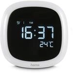 Hama Wecker digitaler Wecker, mit Licht, mit Temperaturanzeige | Uhr in wei&szlig;, 3