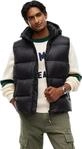Tommy Jeans Herren Weste Essential Down Vest mit Kapuze, Schwarz (Black), XL