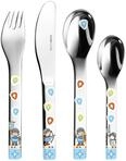 Puresigns ONE MIKO Kinderbesteck - 4-teilig, Ritter Motiv, ergonomisch,...