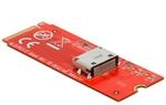 Delock M.2 Key M zu 1 x OCuLink SFF-8612 Konverter