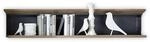 Stella Trading JASMIN Wandboard in Artisan Eiche Optik, Graphit - Hochwertiges und