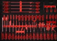 KS Tools 821.0046 Schraubendreher-Satz in Schaumstoffeinlage, 46-tlg